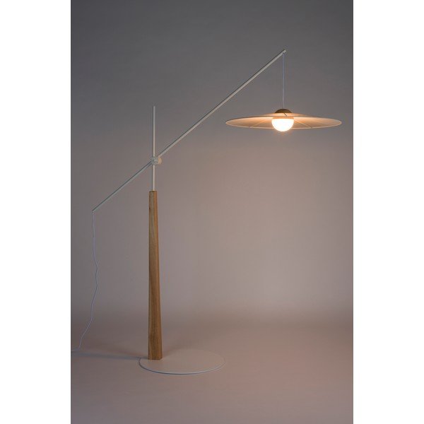 Bílá/v přírodní barvě stojací lampa (výška 200 cm) Belle – Zuiver-image-1