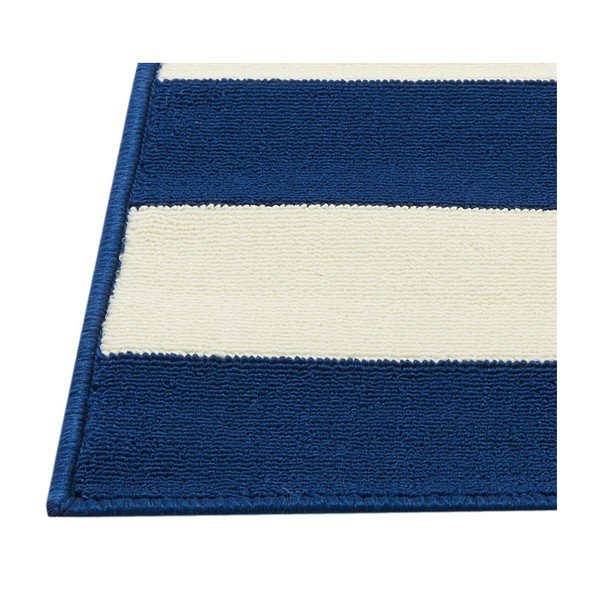 Modro-bílý venkovní koberec Floorita Stripes, 133 x 190 cm-image-1