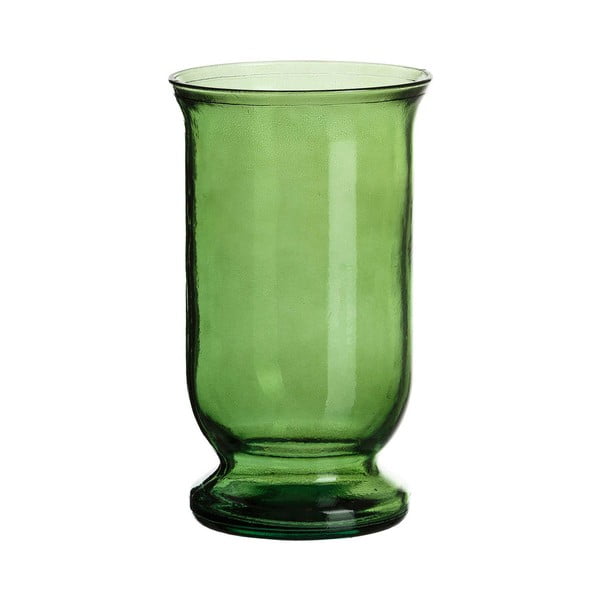 Zelený skleněný svícen Tropicho, výška 25 cm