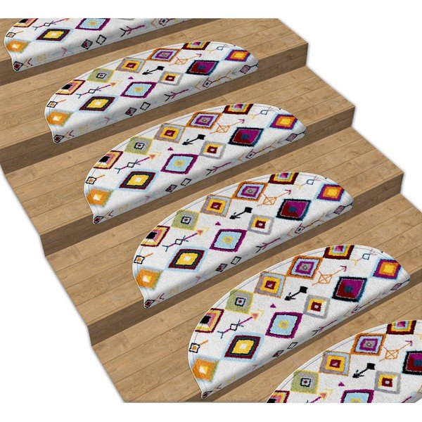 Nášlapy na schody v sadě 16 ks 65x20 cm Ethnic - Vitaus-image-1