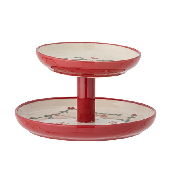 Etažér s vánočním motivem z kameniny Yule – Bloomingville