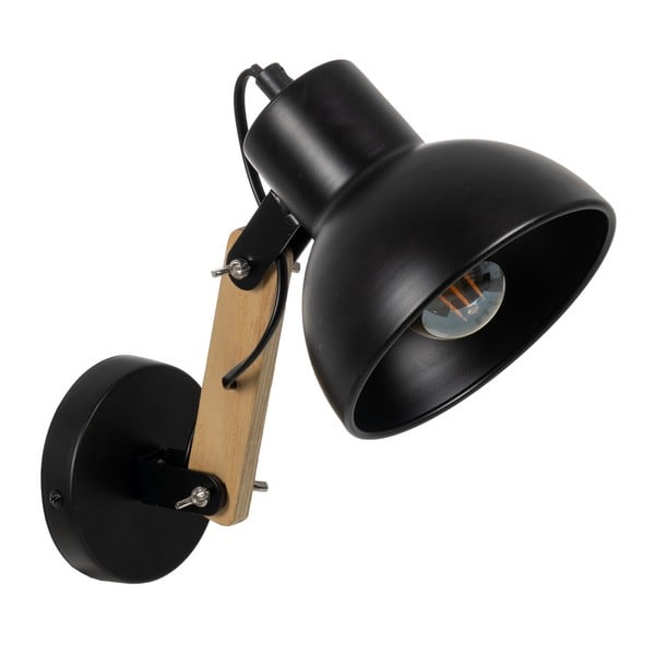 Nástěnné svítidlo v černé a přírodní barvě – Ixia-image-1