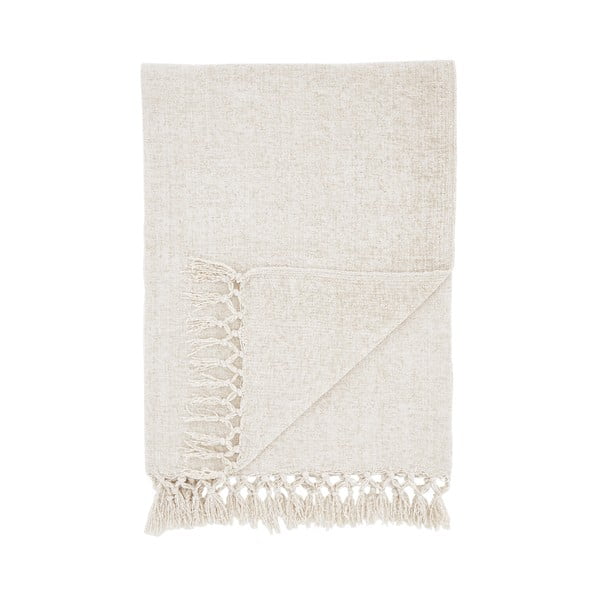 Krémová deka z žinylky 130x170 cm Wilson – Catherine Lansfield