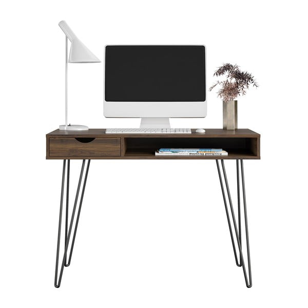 Pracovní stůl v dekoru ořechu 49x104 cm Concord – Novogratz-image-3