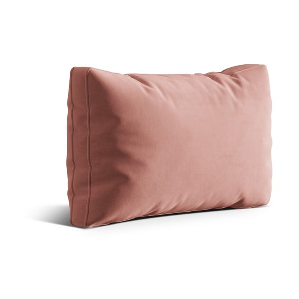 Růžový sametový polštář na gauč Kemi – Cosmopolitan Design-image-1