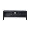 Černý kovový TV stolek 132x52 cm Carmel – Unique Furniture