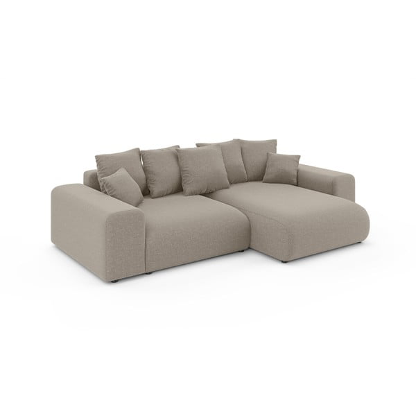 Béžová rozkládací rohová pohovka s úložným prostorem (variabilní roh) Luma – Ropez-image-2