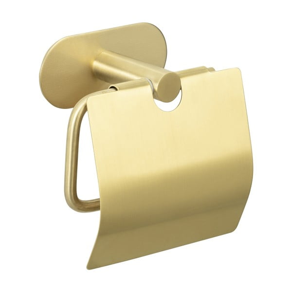 Samodržící držák na toaletní papír z nerezové oceli Orea Gold – Wenko