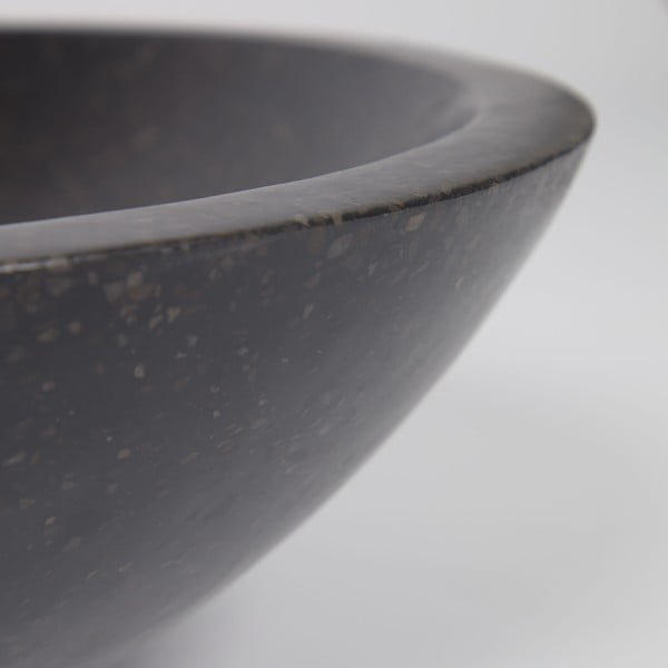 Černé umyvadlo z terrazzo Kave Home Sunday, ø 40 cm-image-2