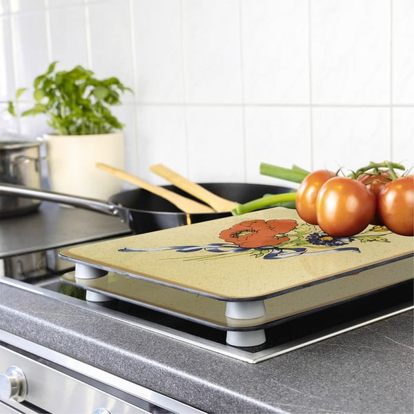 Kryty na sporák v sadě 2 ks z tvrzeného skla 52x30 cm Corn-Flowers - Maximex-image-1