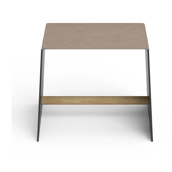 Šedobéžová kovová stolička Bull – LIND DNA