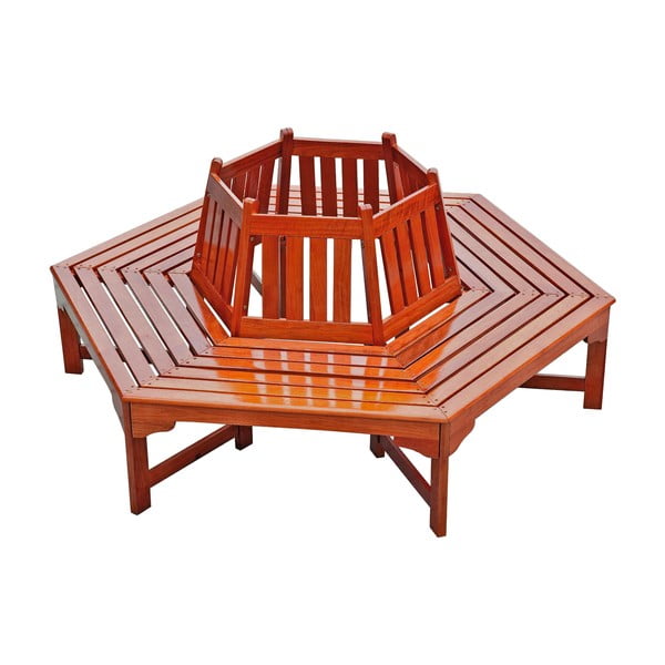 Hnědá dřevěná zahradní lavice Ontario – Garden Pleasure