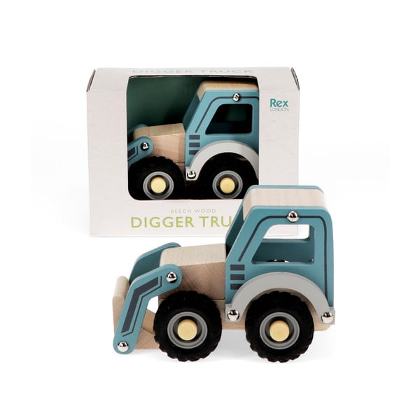 Dřevěný traktor Digger Truck – Rex London-image-3