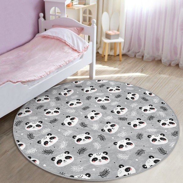 Šedý dětský koberec ø 120 cm Comfort – Mila Home-image-3