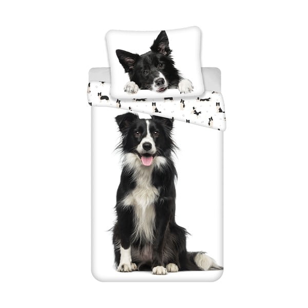 Bavlněné dětské povlečení na jednolůžko 140x200 cm Border Collie – Jerry Fabrics