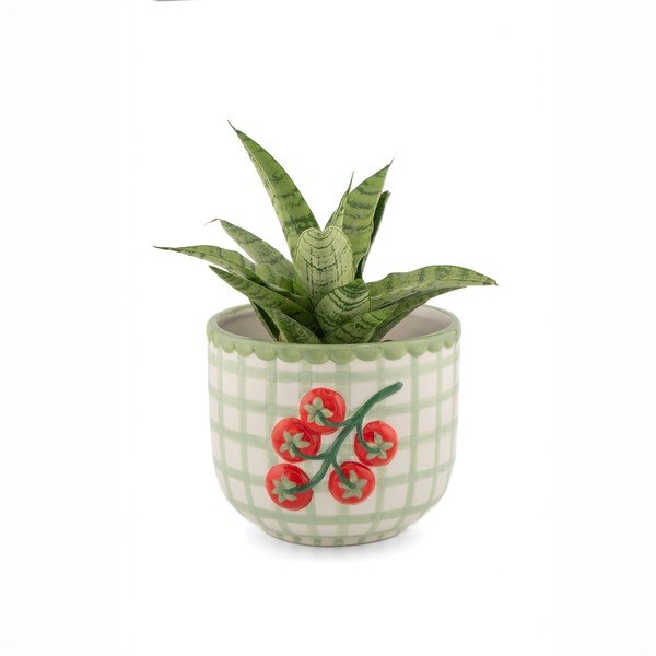 Porcelánový ručně malovaný obal na květináč ø 12 cm Tomato – Sass & Belle-image-1