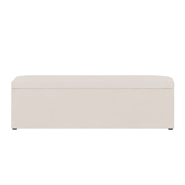 Krémově bílá lavice s úložným prostorem Cosmopolitan Design Los Angeles, šířka 140 cm-image-3