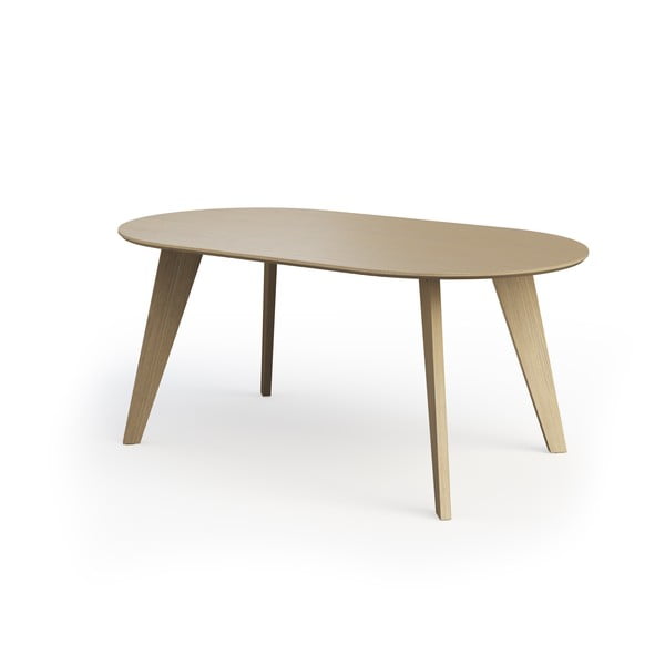 Jídelní stůl s deskou v dubovém dekoru v přírodní barvě 100x180 cm Lago – TemaHome-image-2