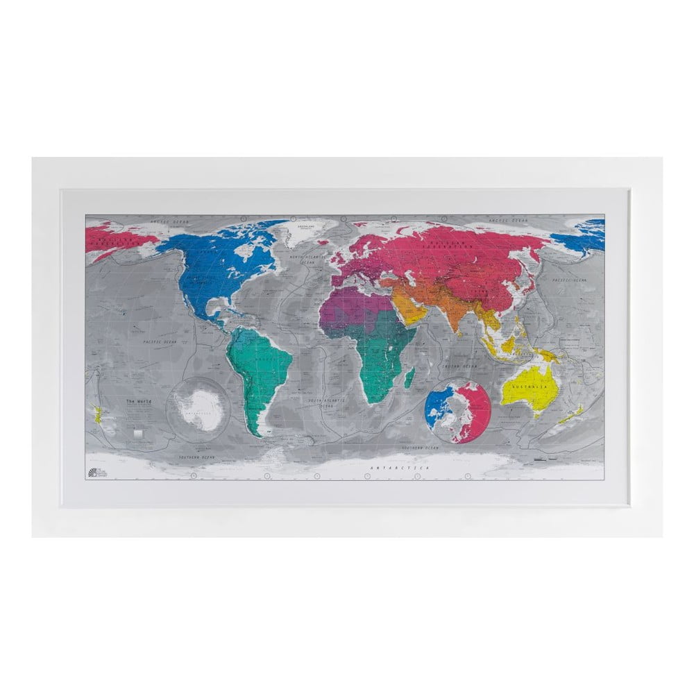 Magnetická mapa světa The Future Mapping Company Colourful World, 130 x 72 cm