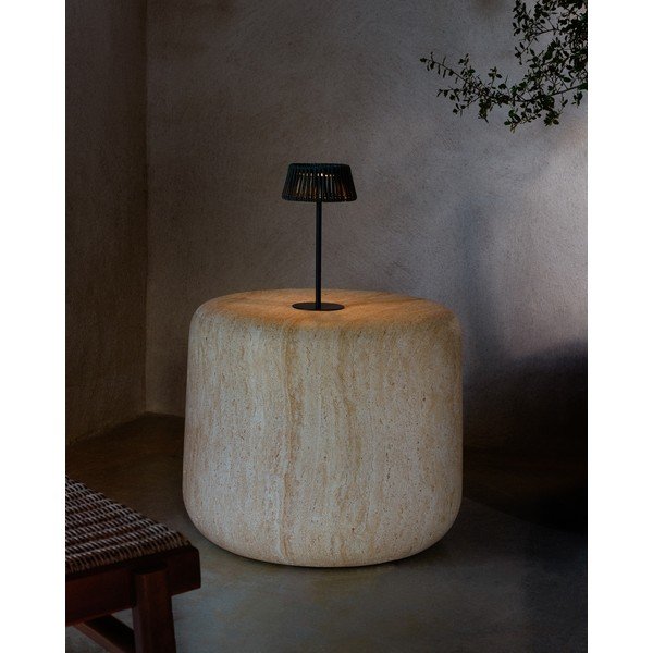 LED stolní /přenosné solární venkovní svítidlo ø 11 cm Aldet – Kave Home-image-1