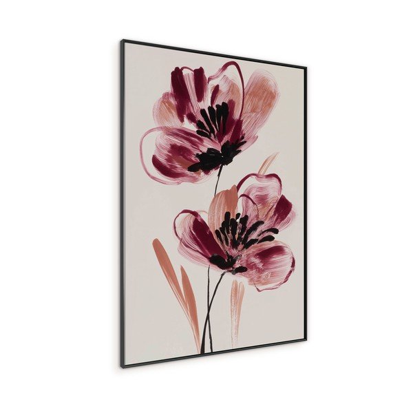 Tištěný obraz s rámem/na plátně 70x100 cm Burgundy Blooms – Styler-image-4