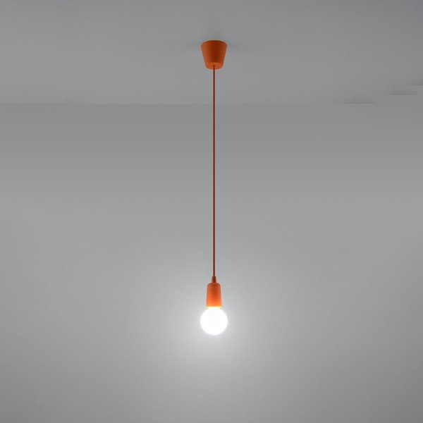 Oranžové závěsné svítidlo ø 5 cm Rene – Sollux-image-4