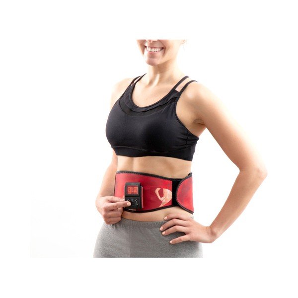 Červený elektrostimulační pás InnovaGoods Abdo King-image-2