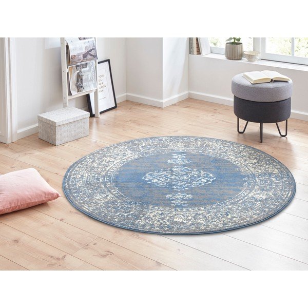 Modrý kulatý koberec ø 160 cm Méridional - Hanse Home-image-1