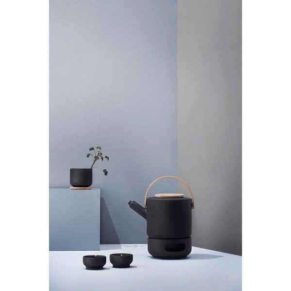 Černá kameninová konvice na čaj 1,25 l Theo – Stelton-image-4