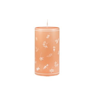 Oranžová svíčka Unipar Fleur, doba hoření 87 h