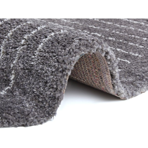 Tmavě šedý kulatý koberec ø 120 cm Dion – Hanse Home-image-2