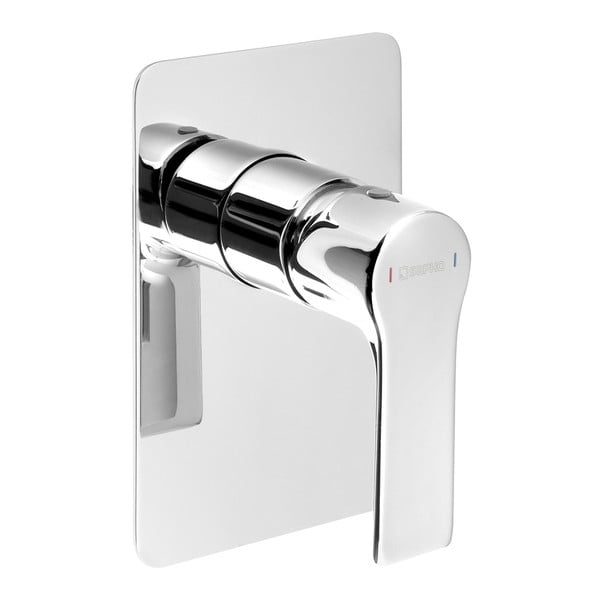 Podomítková sprchová baterie v leskle stříbrné barvě (1 výstup) Pax – Sapho