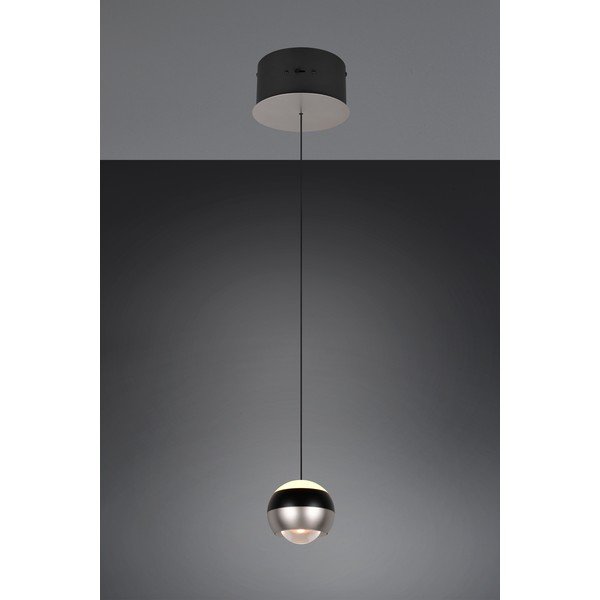Černé/ve stříbrné barvě LED závěsné svítidlo ø 15,5 cm Orbit – Trio Select-image-4