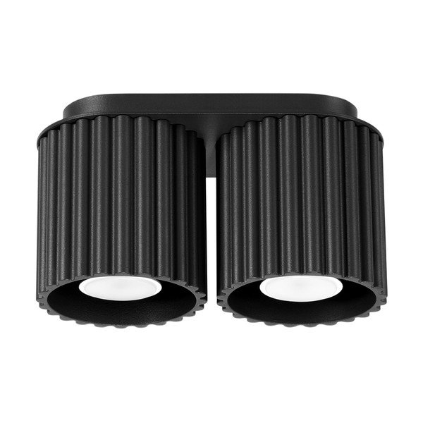 Černé kovové bodové svítidlo 10x21 cm Zora – Sollux