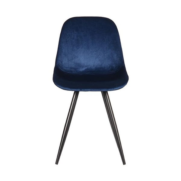 Tmavě modré sametové jídelní židle v sadě 2 ks Capri  – LABEL51-image-2