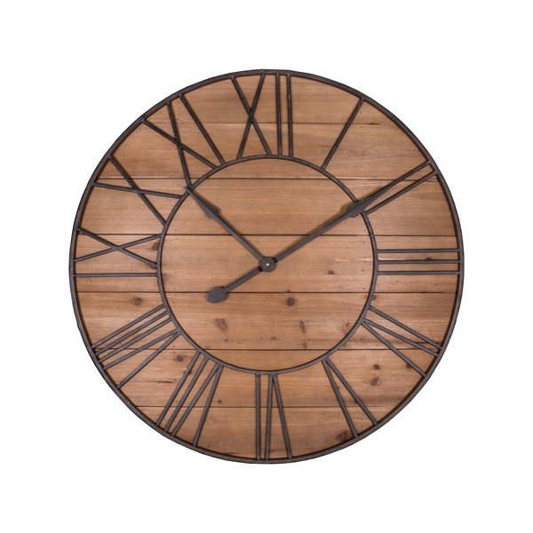 Nástěnné hodiny Antic Line Bois, ø 90 cm
