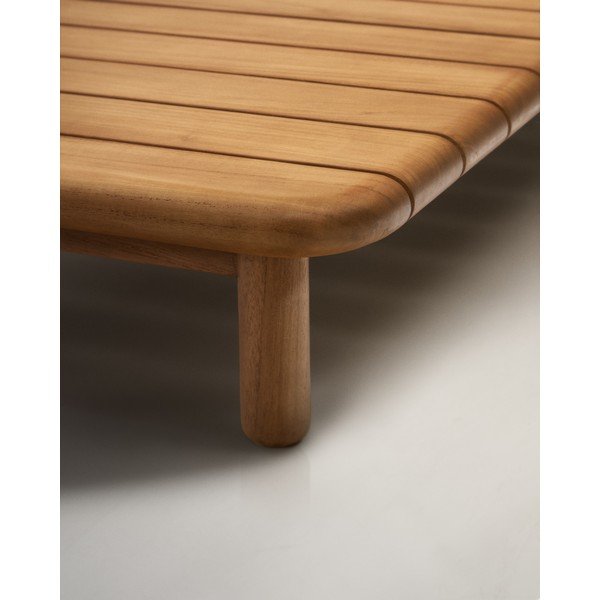 Zahradní odkládací stolek z teakového dřeva 70x140 cm Turqueta – Kave Home-image-3
