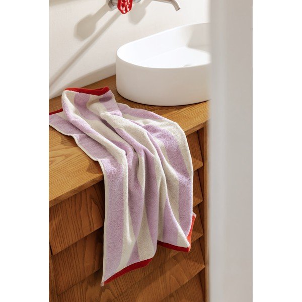 Hnědý/krémový froté bavlněný ručník 50x80 cm Gobo – noo.ma-image-4