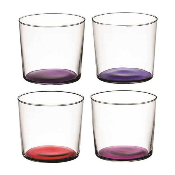 Coro Purple, nízká sklenice, sada 4 ks