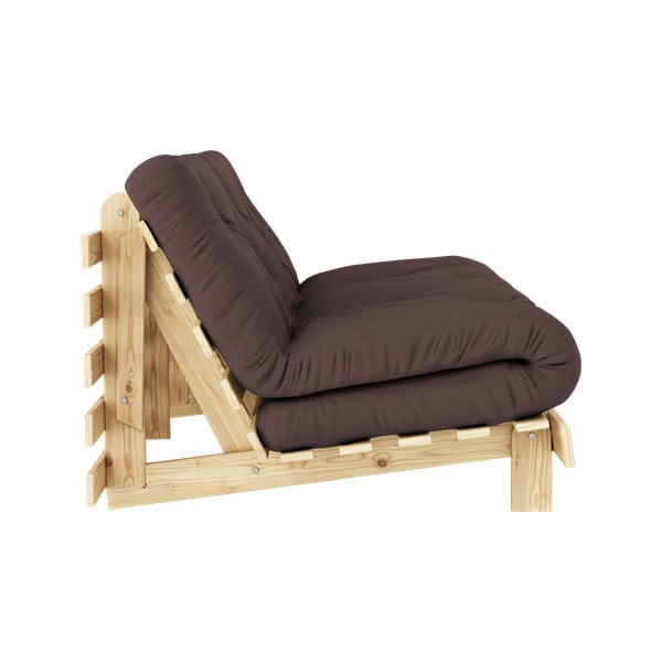 Hnědá rozkládací pohovka 160 cm Roots - Karup Design-image-4