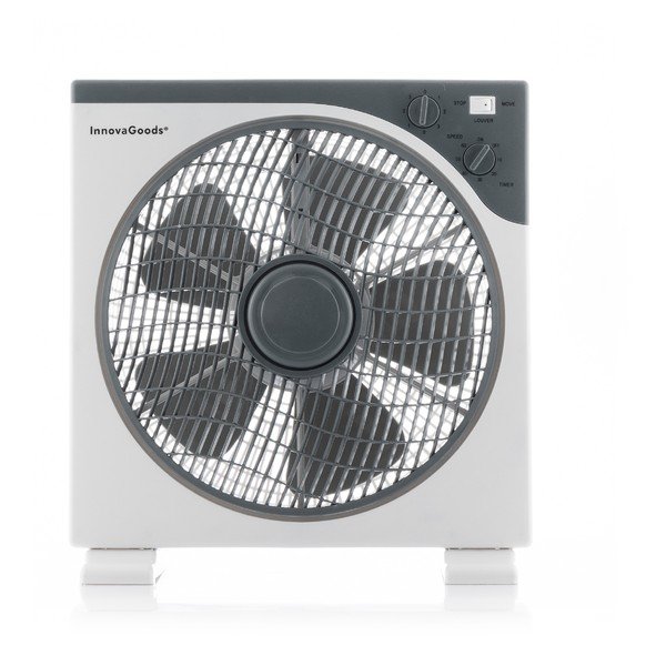 Bílý podlahový ventilátor InnovaGoods, ø 30 cm-image-3