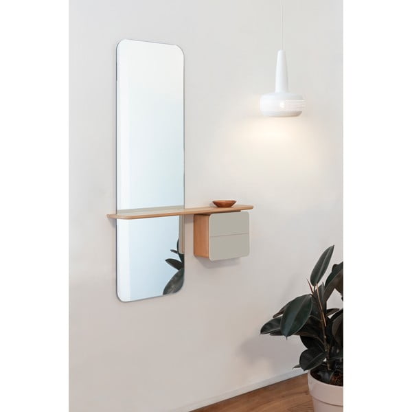 Předsíňová sestava v dekoru dubu v bílo-přírodní barvě One More Look – UMAGE-image-4