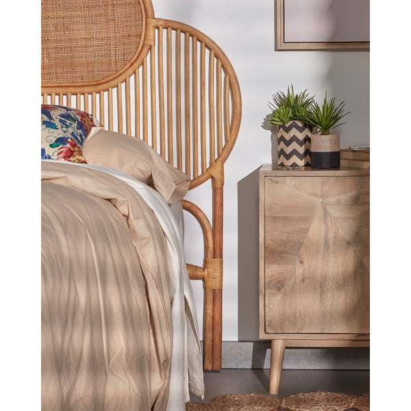 Čelo postele z ratanového dřeva Kave Home Lalita, 170 x 120 cm-image-2