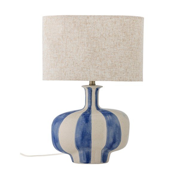 Keramická stolní lampa s textilním stínidlem (výška 46 cm) Alida – Bloomingville