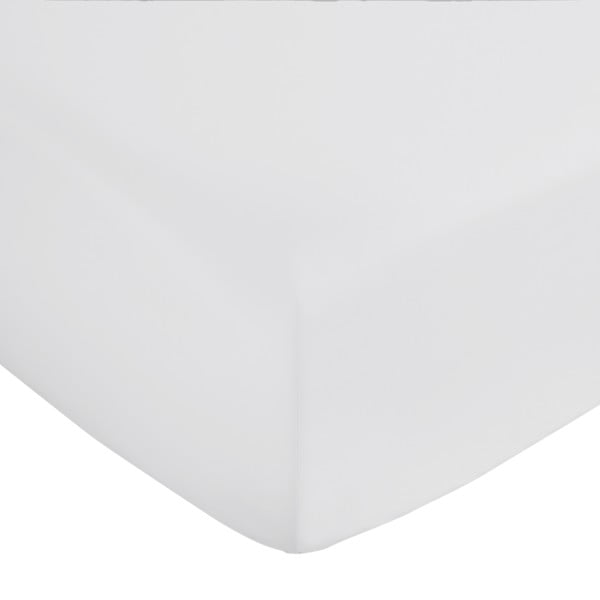 Světle šedé napínací prostěradlo z bavlněného saténu 150x200 cm Cotton Sateen – Bianca