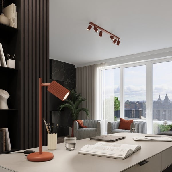 Bodové svítidlo v cihlové barvě 6,5x117 cm Gleam – Sollux-image-4