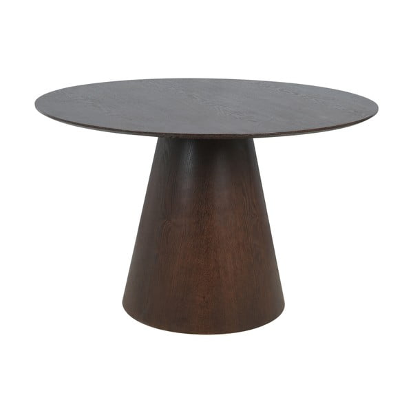 Kulatý jídelní stůl s deskou v dekoru ořechového dřeva ø 120 cm Bolton – House Nordic