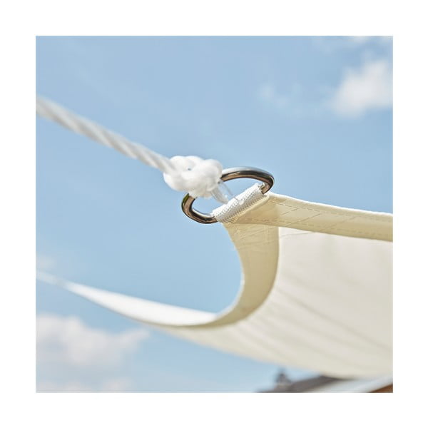 Béžová čtvercová stínící plachta Livin' Outdoor Como, 3,6 x 3,6 m-image-3