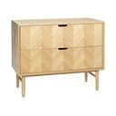 Komoda z dubového dřeva se zásuvkami Hübsch Herringbone
