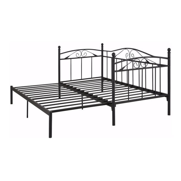 Černá rozkládací postel Støraa Bibi, 90 x 200 cm-image-1